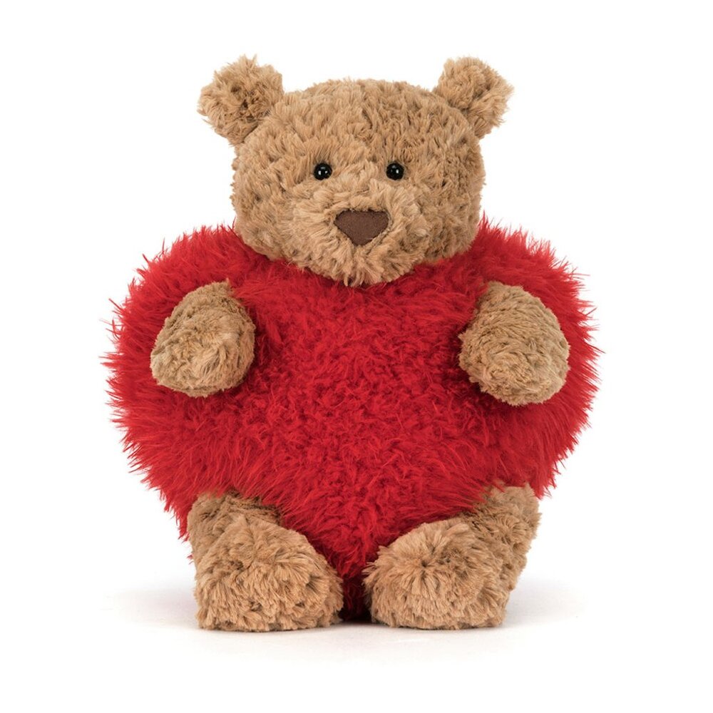 Jellycat Bartholomew Bear HEARTTHROB Authentic US seller HTF RETIRED Valentines - Picture 2 of 14